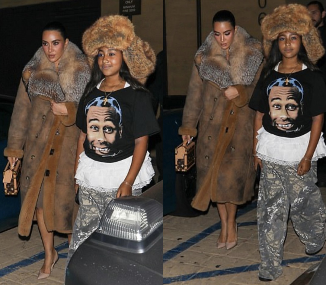 Kim Kardashian And North West Team Up In Faux Fur For Wednesday Outing: See Images