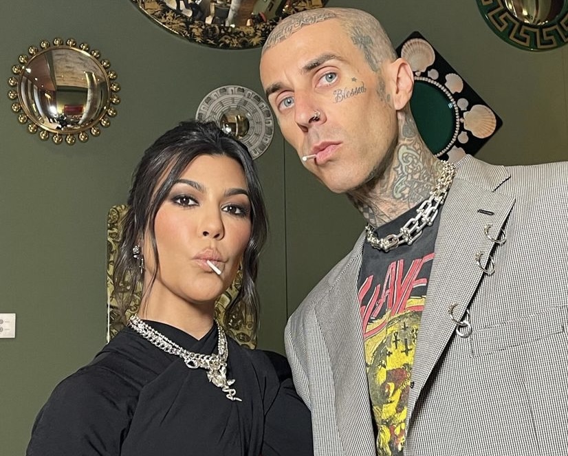 Fans React To Kourtney Kardashian And Travis Barker Halloween Decor Of Themselves Having Sex