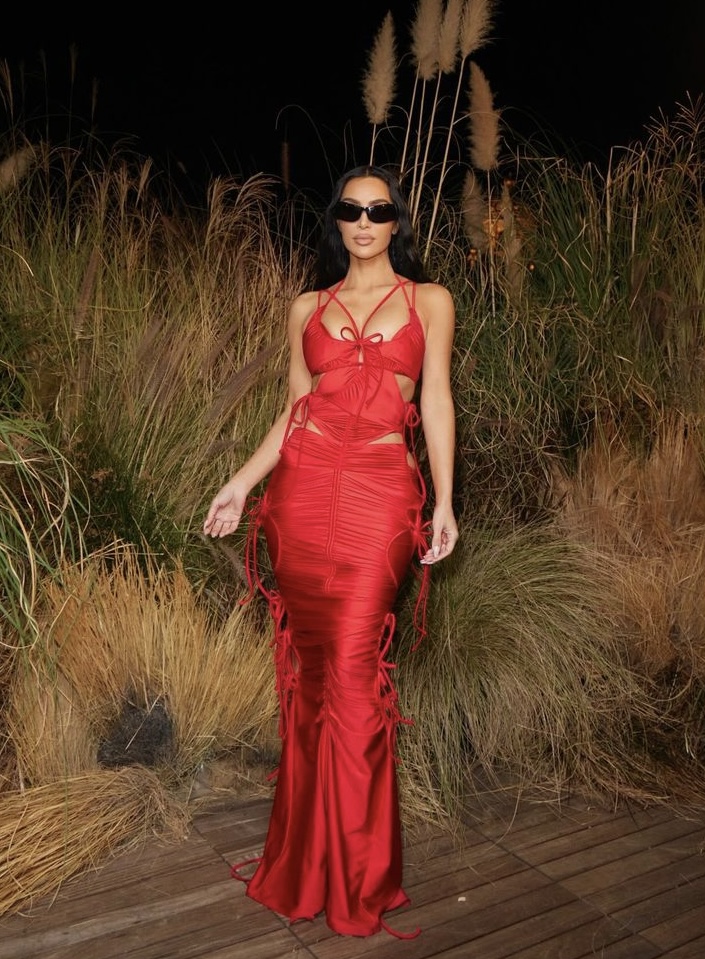 Throwback To The Times Kim Kardashian Rocked Red Outfits