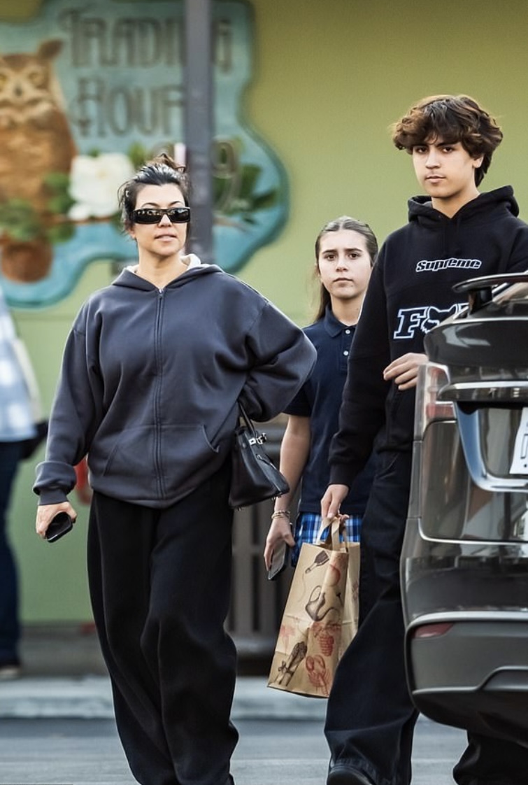 Kourtney Kardashian’s Son Mason Disick Towers Over Her On Shopping Trip: See Images