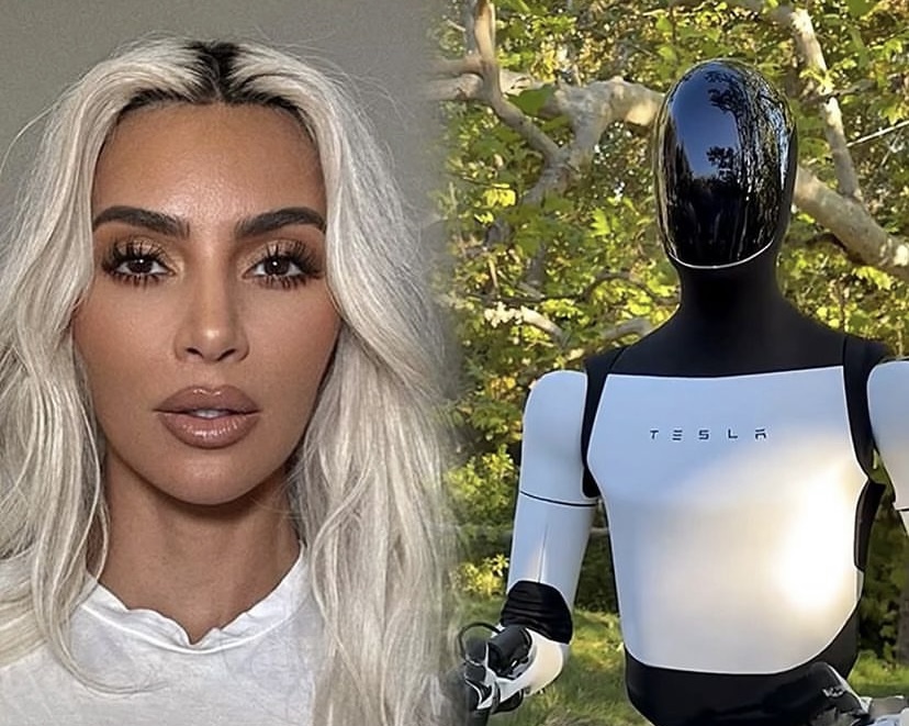 Robot Boyfriend? Kim Kardashian Gets Naughty With Tesla Optimus Robot In New Instagram Post