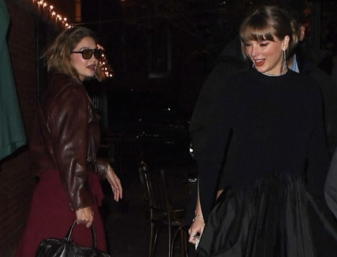 Taylor Swift And Gigi Hadid Serve Bestie Goals In Mono Colour Amid Her Yet Again Break Rumours From Travis Kelce