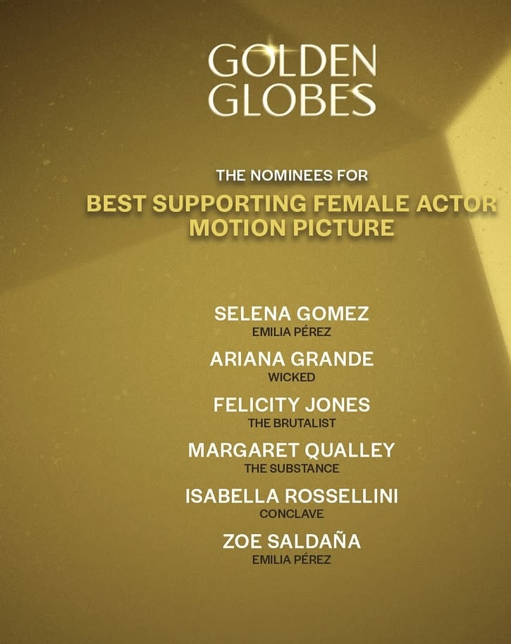 Zoe Saldana And Selena Gomez Movie Emilia Perez Scores 10 2025 Golden Globes Nomination: See Details