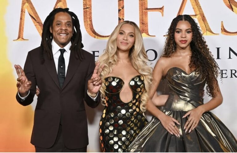 Beyonce And Jay Z Makes An Appearance At Disney’s Mufasa: The Lion King Premiere With Blue Ivy And Tina Knowles Amid Rape Allegations